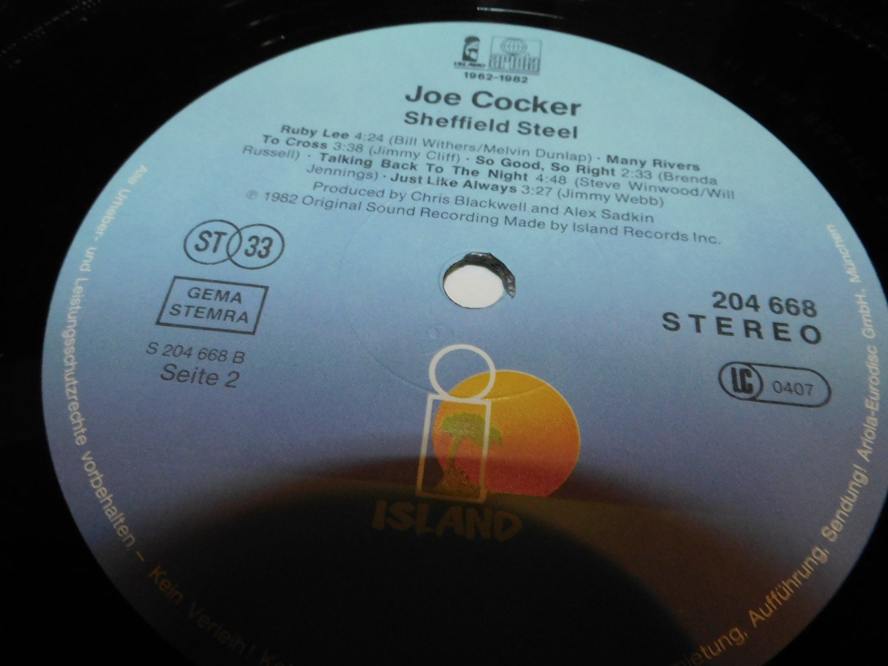 Dischi in vinile: LP 1982 Joe Cocker - Sheffield Stell  - Schallplatte    LP – Usato da Sursee venduto da 76 3