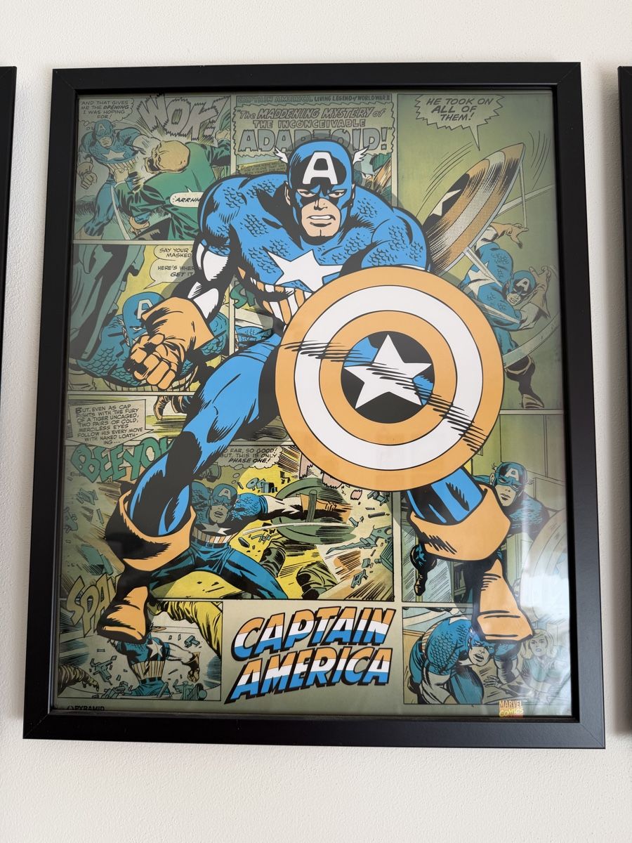 Poster & Bilder: 4 Stk Marvel Comic Poster retro gerahmt – Gebraucht aus Gerlafingen von anj_c7vb 2