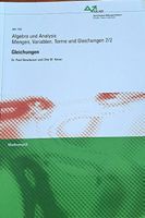 AA 103 Algebra  Gleichungen