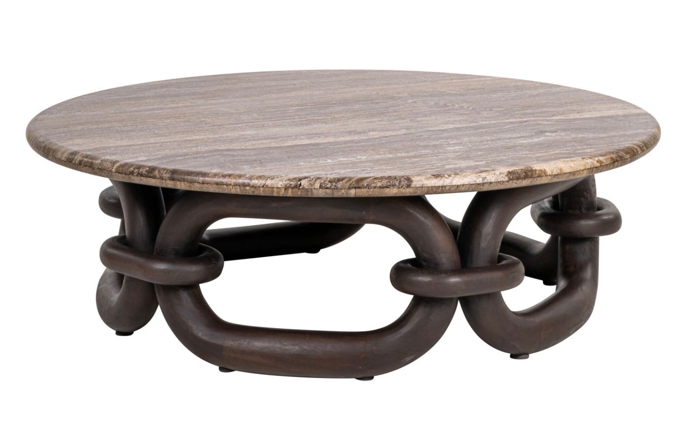 Tavoli: RICHMOND INTERIORS** Coffee table Chainey ash brown – Nuovo e nell'imballaggio originale da Ruswil venduto da Miami-2026 1