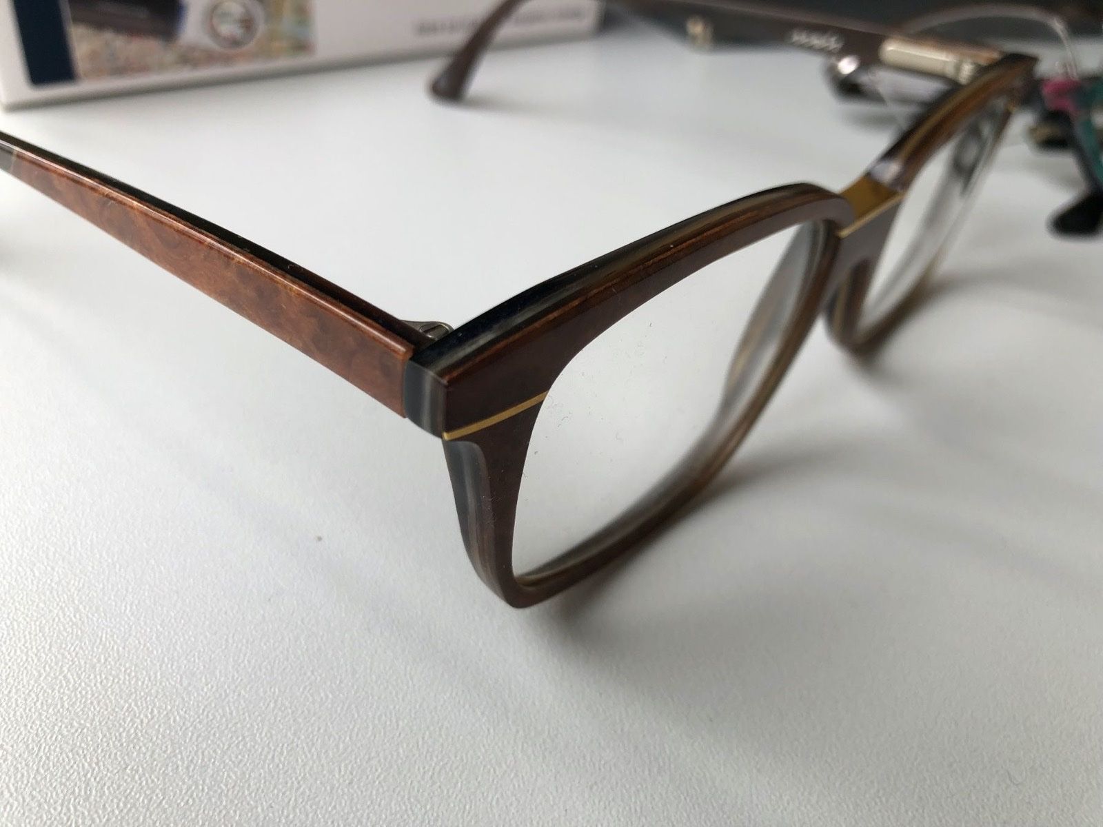 Occhiali & Lenti: Nomis Büffelhorn Brille, Modell 219 – Nuovo (secondo la descrizione) da Horgen venduto da Optimax 2