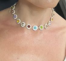 Elegante 14K vergoldete Halskette