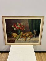 Ölgemälde von K.Winter Stilvolles Stillleben 90 x 72 cm