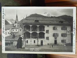 Echt Photo Karte / Visp - Viege VS Wohnhaus Ausgabe 1930
