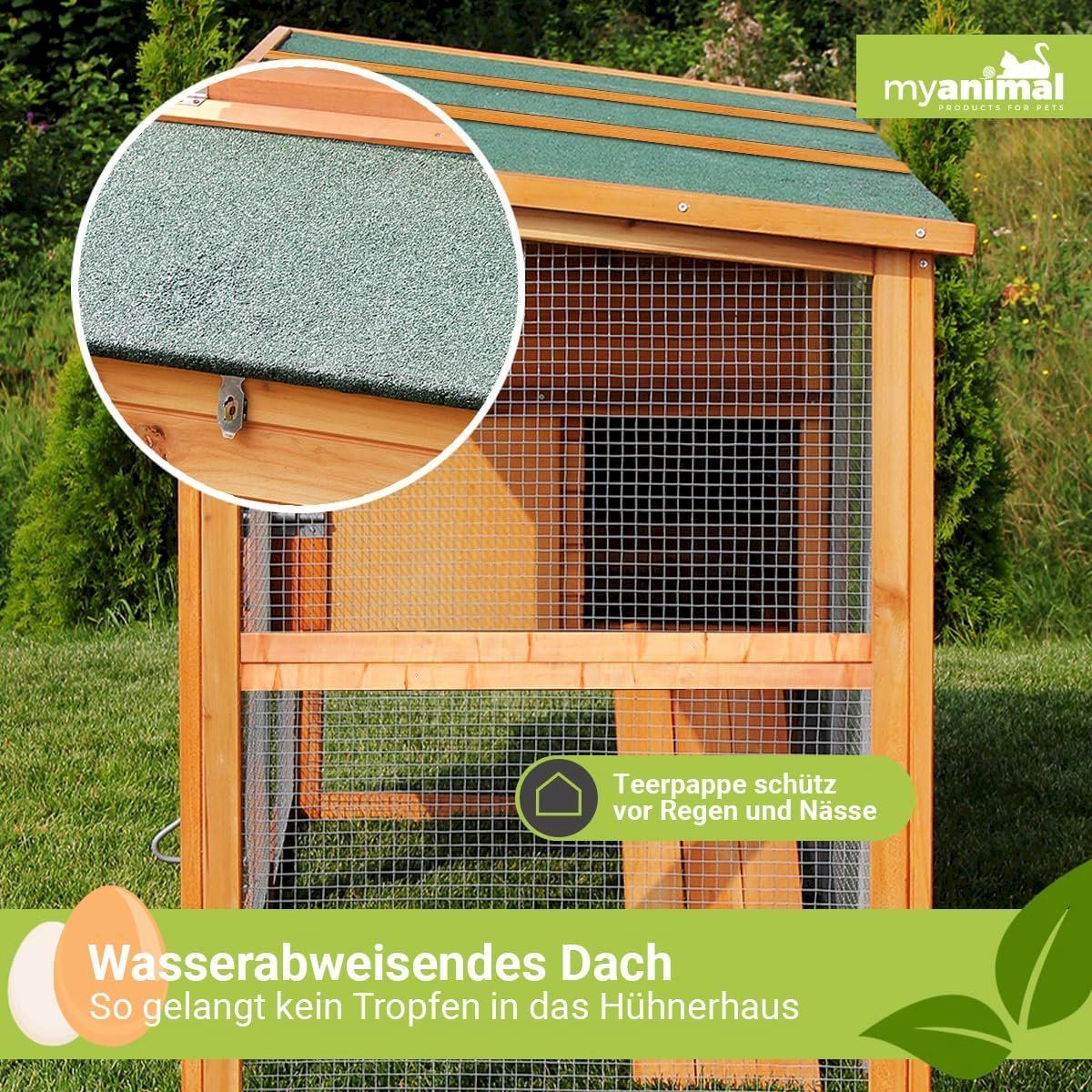 Gabbie, trasporto & Sicurezza: Hühnerstall für 4 Hühner Grau – Nuovo e nell'imballaggio originale da Bottighofen venduto da zaap 8