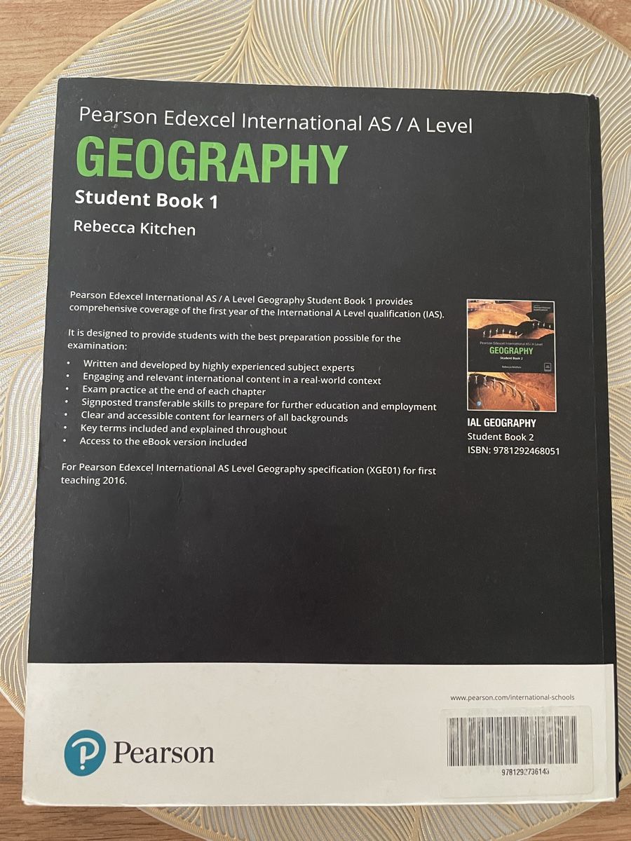 Bücher: Pearson Edexcel Geografie Student Book 1 - A Level – Gebraucht aus Dierikon von fri_djn6 2