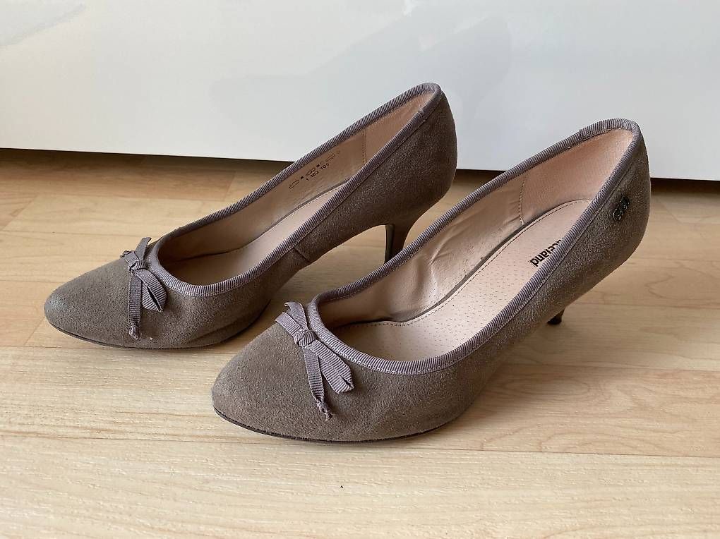 Scarpe da donna: Pumps, Damen, schwarz, khaki, – Usato da Zürich venduto da nad_7gzh 1
