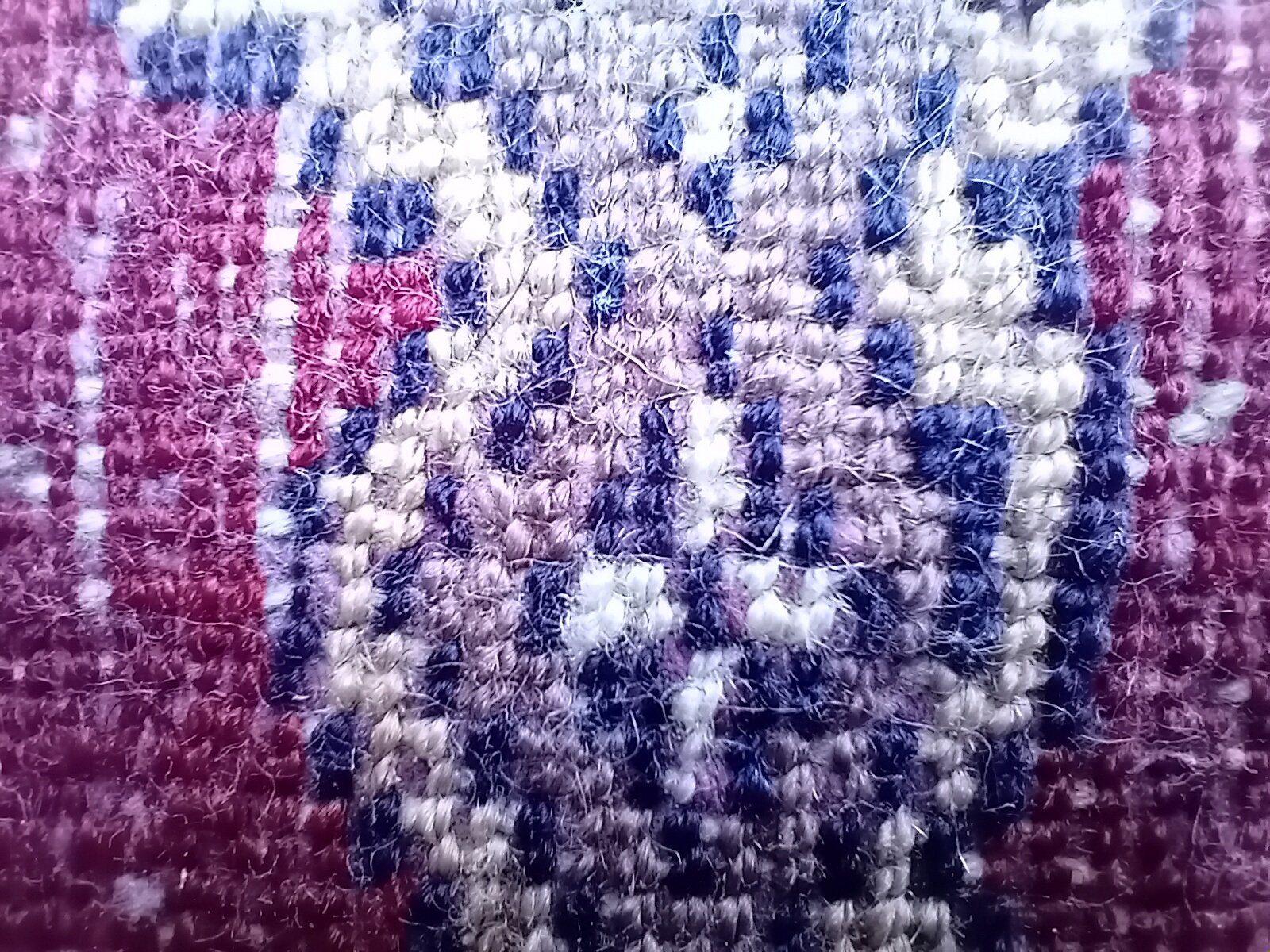 Teppiche: Echter, roter, handgeknüpfter Teppich – Gebraucht aus Elgg von Feuerpferd7777-1966 4