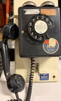 Antikes Wandtelefon,Modell unbekannt, schwarz, Rarität!