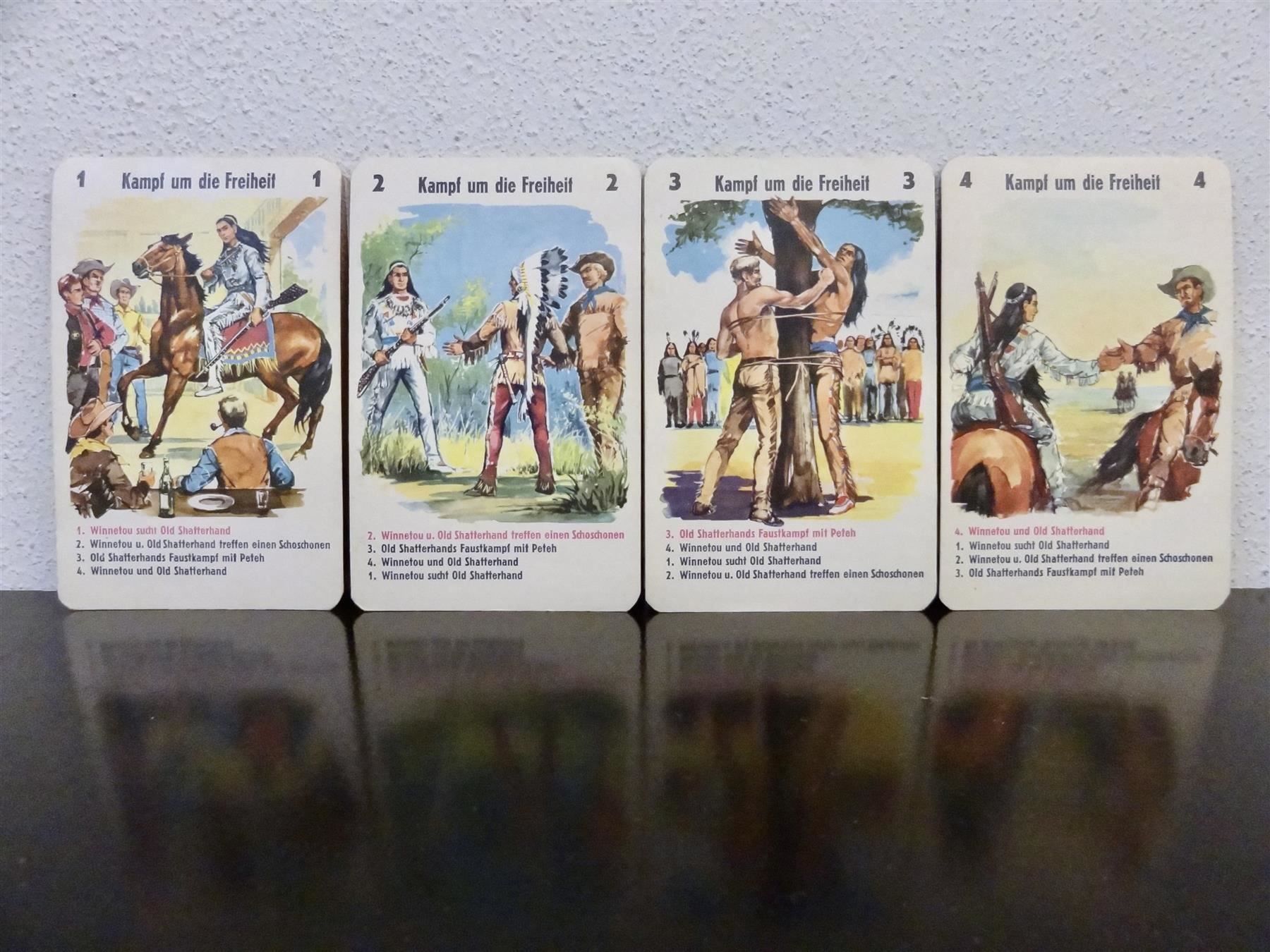 Giochi: schönes altes Quartett WINNETOU – Usato da Kerzers venduto da wisaundso 9