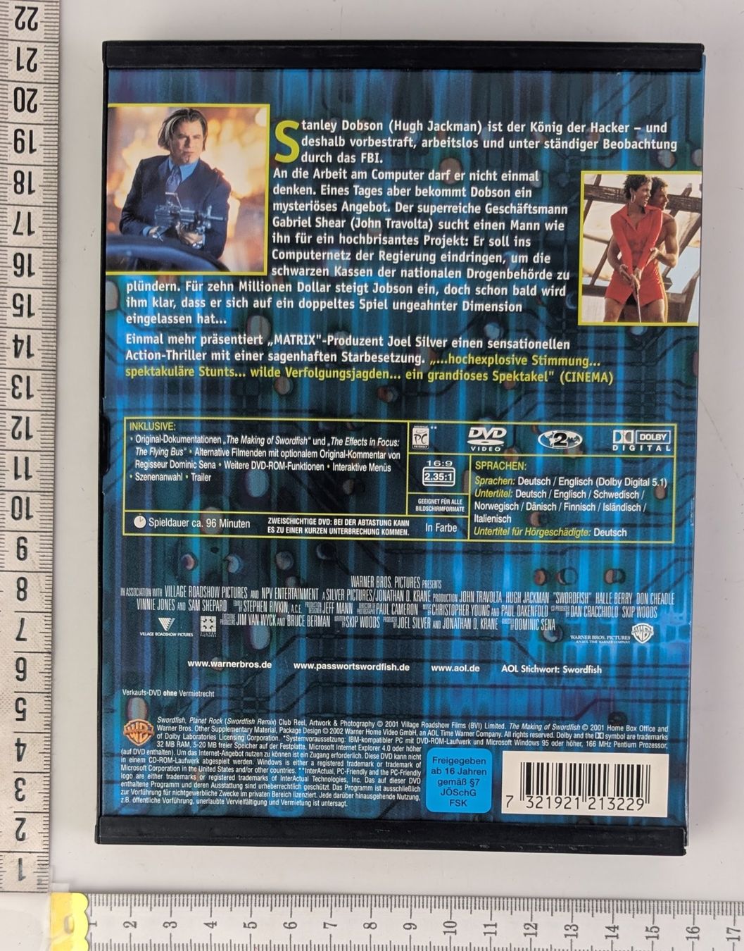 Tutti i DVDs: Passwort: Swordfish DVD mit John Travolta, Hugh Jackman – Usato da Zürich venduto da axolottchen 1