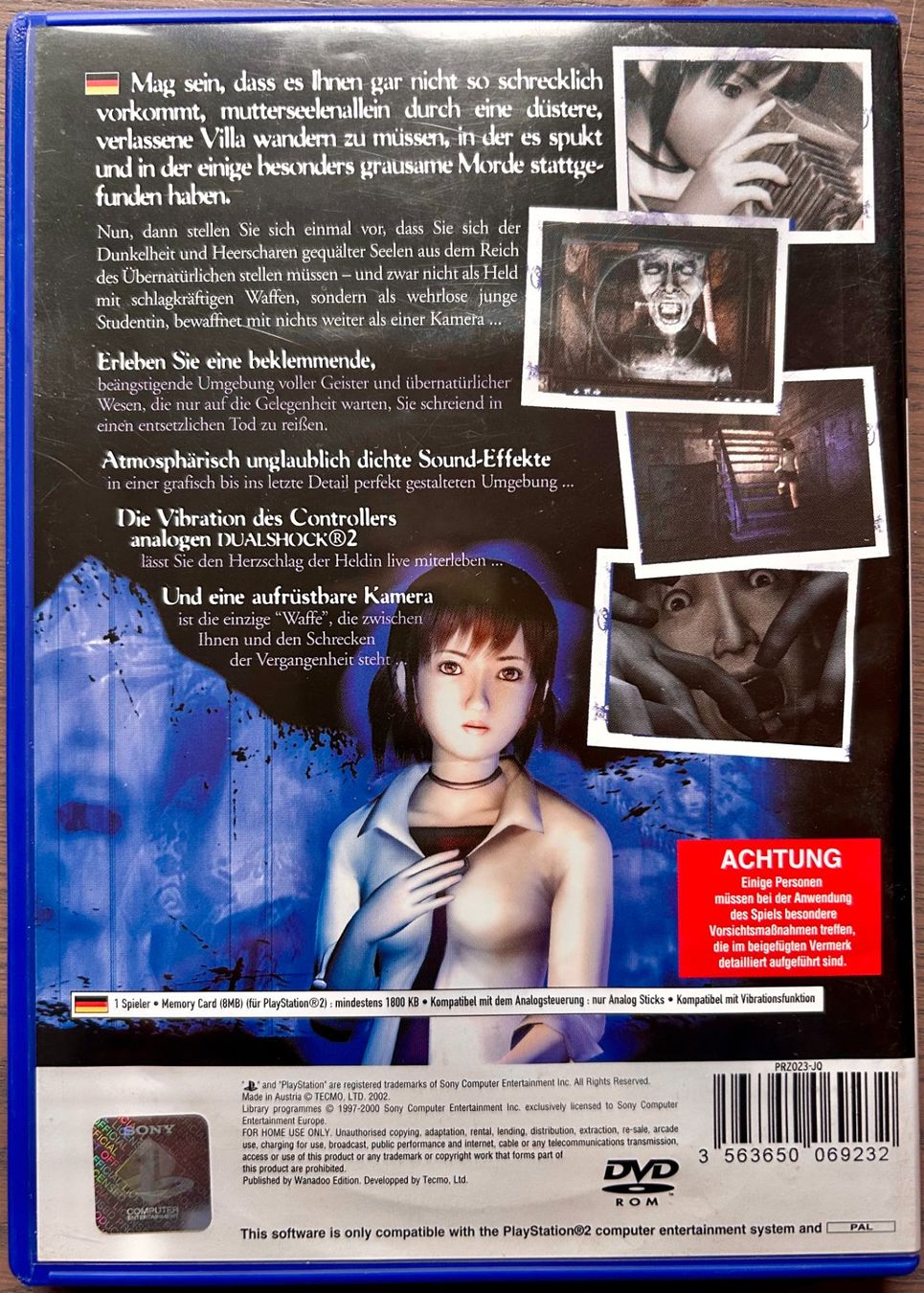 Sony Giochi: Project Zero - PlayStation 2 - PAL - deutsche Version - OVP – Usato da Thun venduto da Kaz 1