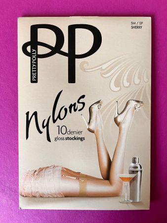 Strapsstrümpfe PRETTY P0LLY PP Nylons Gr. S/M, Farbe Braun