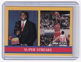 NBA HOOPS SUPER STREAKS Magic Johnson and Michael Jordan 385