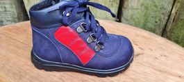 DENO Kinderboots Echtleder Stiefel gr22 Blau💕Herzig💕(144)