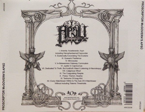 CDs: Proscriptor McGovern's Apsû – Proscriptor McGovern's Apsû – Neuf avec emballage d'origine à Gingins par Demonseed 1