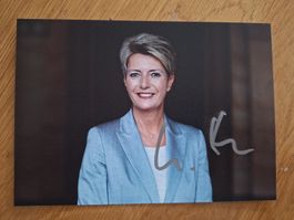 Bundesrätin Karin Keller Sutter original Autogrammkarte