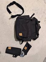 LÄSSIG Goldie Wickelrucksack / Wickeltasche schwarz