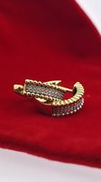 Elegante Diamant Klappcreolen 18K Gelbgold