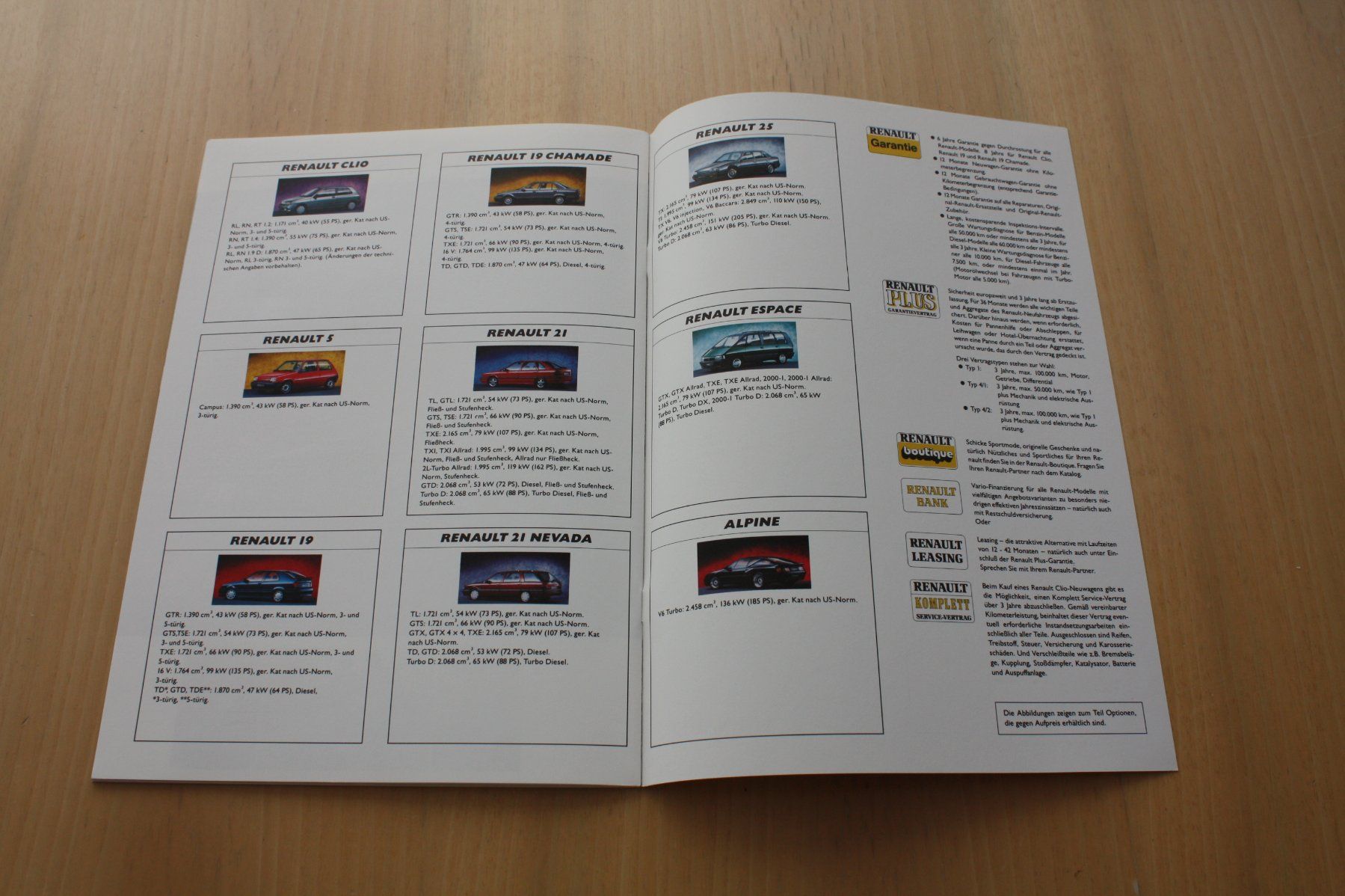 Renault Dokumente: Renault Katalog '91 Modell Programm 1991 – Gebraucht aus Wikon von erwin400 9