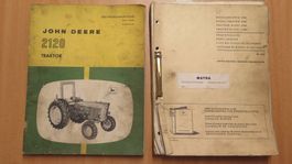 JOHN DEERE Traktor 2120 Beriebsanleitung u. Ersatzteilliste