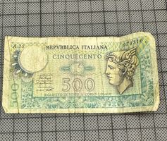 500 Lire Banknote, Sammlerstück, Vintage!