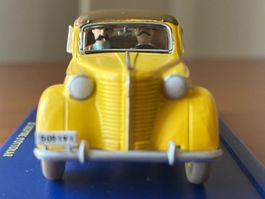 Tintin -En voiture ! Opel Olympia cabriolet / Sceptre d’Ott.
