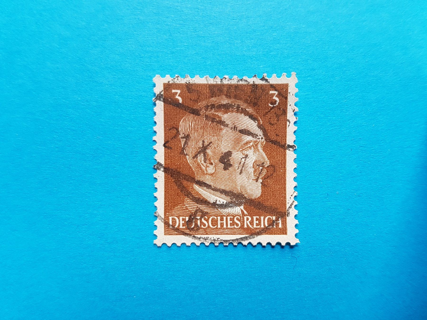 Tutti i francobolli: 3 Pfennig - DR - Hitler - 1941 – Usato da Reinach BL venduto da Dexy62