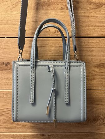 Zara Blaue Handtasche, 2 Tragevarianten NEU