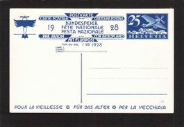 Bundesfeierkarte 1928,Nr. 47l *  , Flugpost