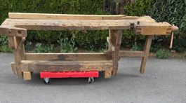 Alte Hobelbank / Werkbank aus Massivholz – DIY-Projekt