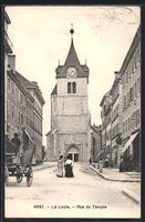 AK Le Locle, Rue du Temple, 1914