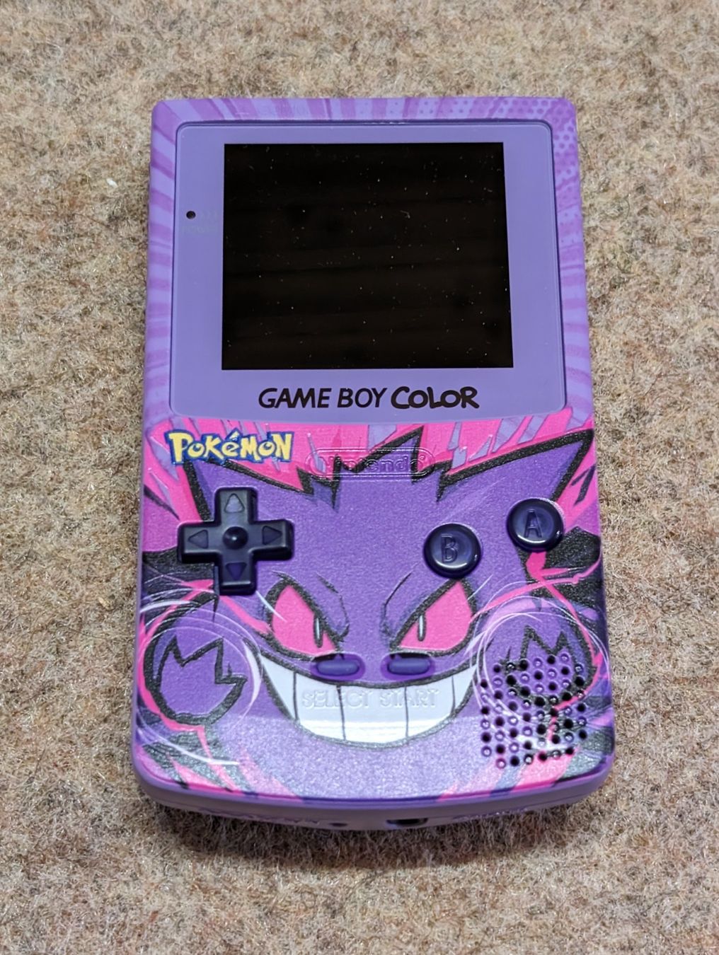 Nintendo Gameboy Color Pokémon Gengar Edition + IPS Display (Gebraucht ...