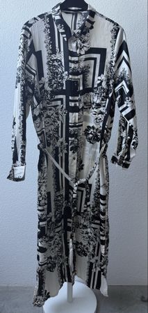 Vero Moda Kleid, Gr. 46, Schwarz/Weiss,