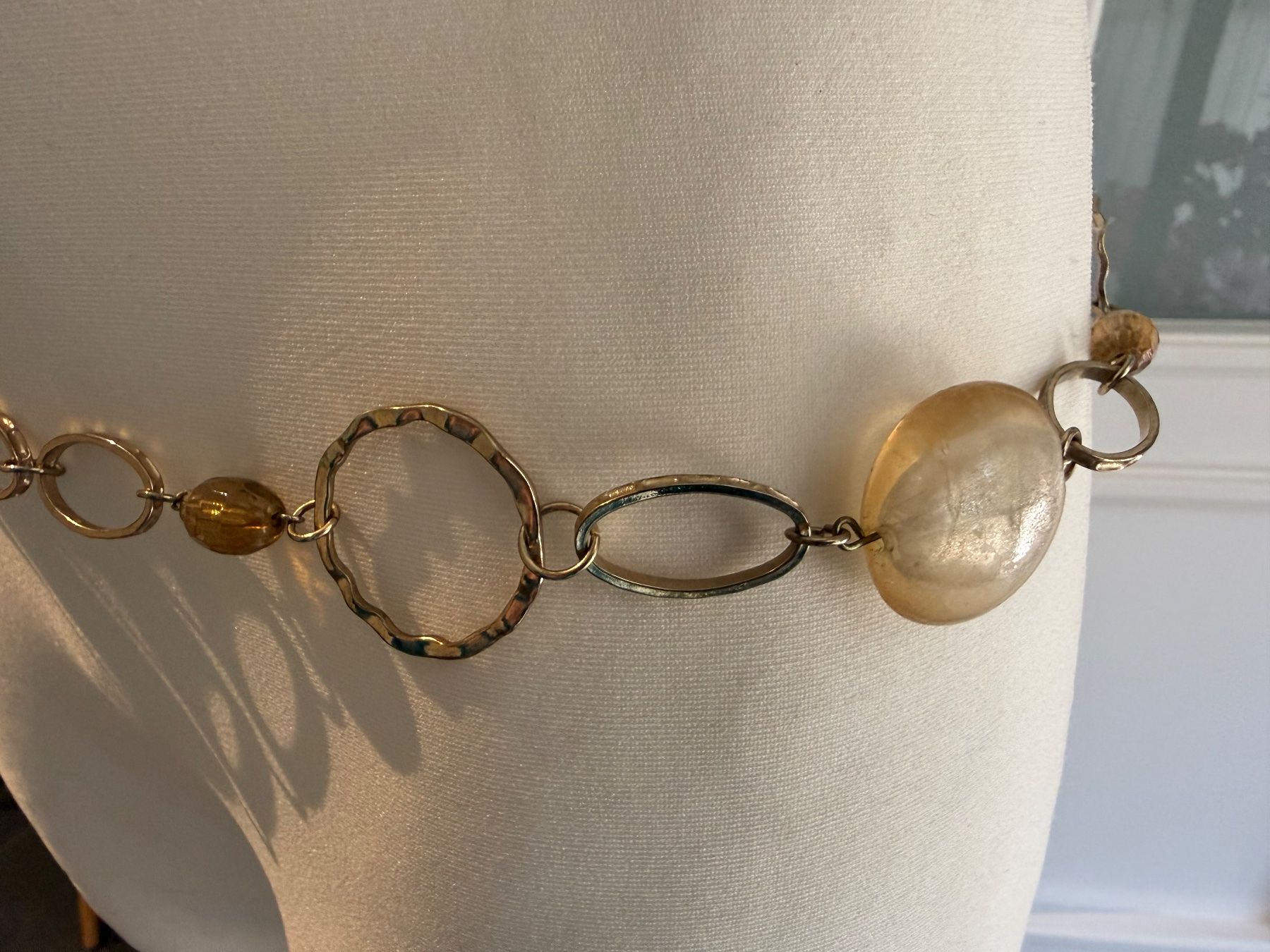 Ceintures: Gürtel oder Kette  Modeschmuck mit Steinen 90cm – D'occasion à Engelburg par mamalanima 4