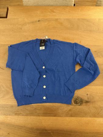 Blue cardigan