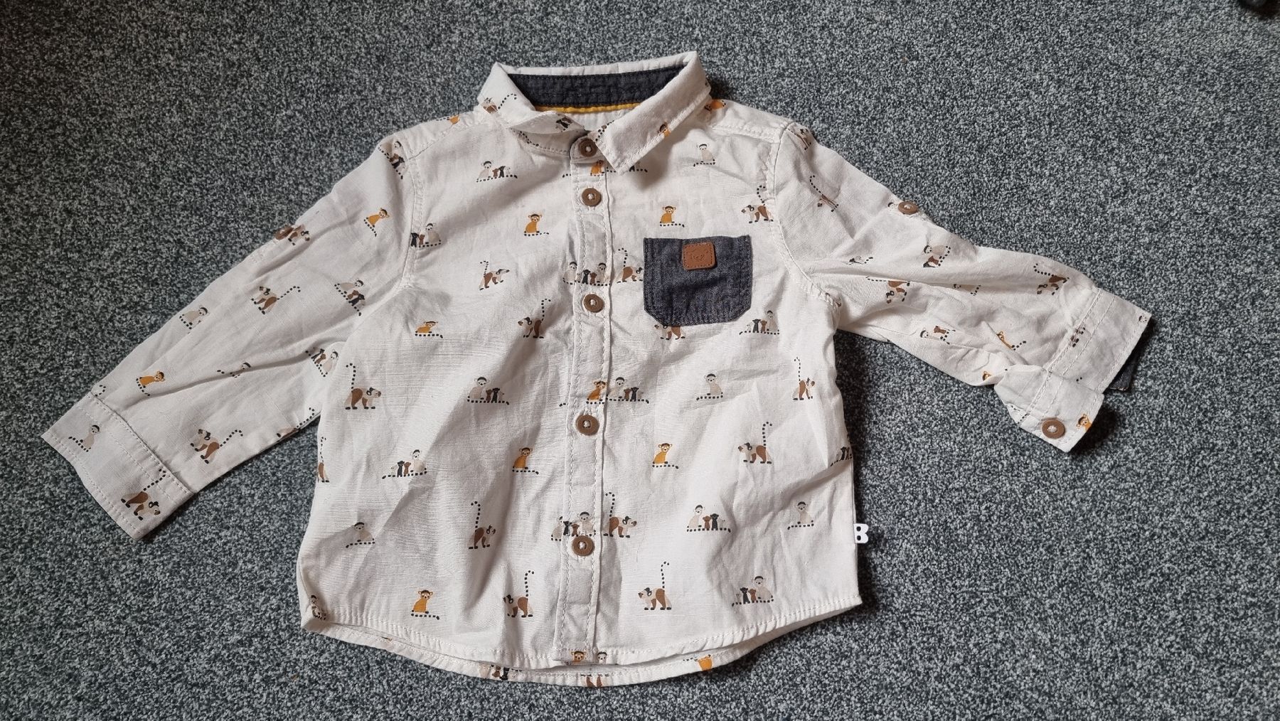 Okaidi Camicie, Top & T-shirt: Chemise Lémuriens taille 71 9 mois  – Usato da Les Breuleux venduto da Mily1991