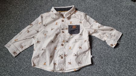 Chemise Lémuriens taille 71 9 mois 