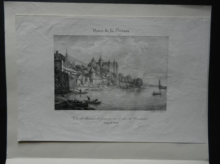 Stiche: Vue du château de Grandson – Gebraucht aus Risch von Rischli15 1