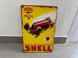 SHELL MOTOR OIL METALL SCHILD / VintageTafel  NEU!