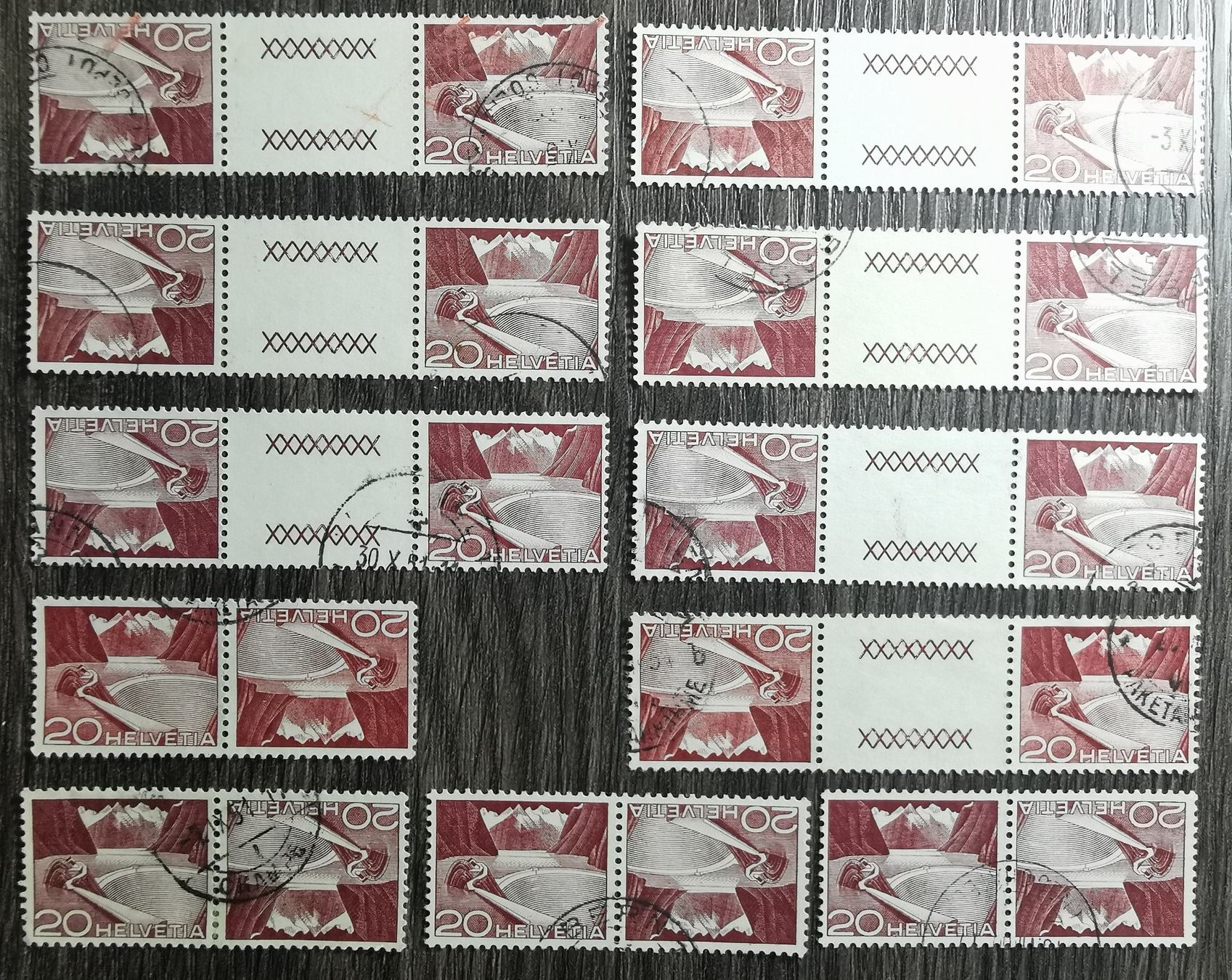 Alle Briefmarken: TR08 Timbre Suisse 19xx – Gebraucht aus Cousset von Patrick_Collections