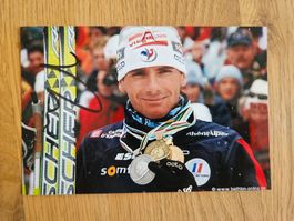 Handsigniertes Raphael Poiree Photo Biathlon