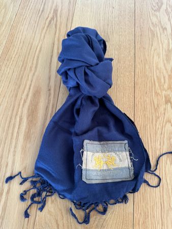 La Martina blue scarf, winter warmth, new condition
