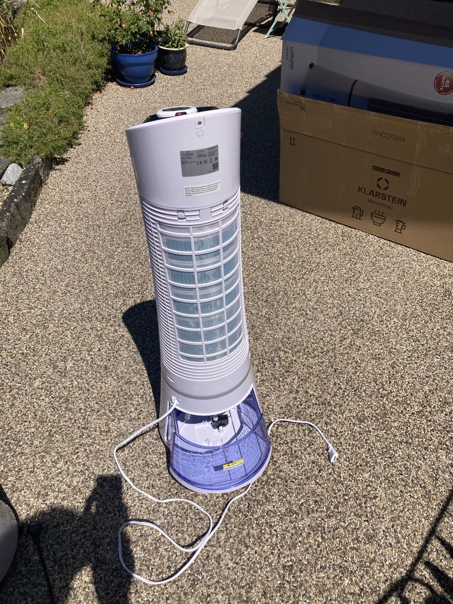 Ventilatori: Luftkühler Turmventilator Klarstein Scyscraper 4-1 weiss – Usato da Humlikon venduto da schoko_ede 1
