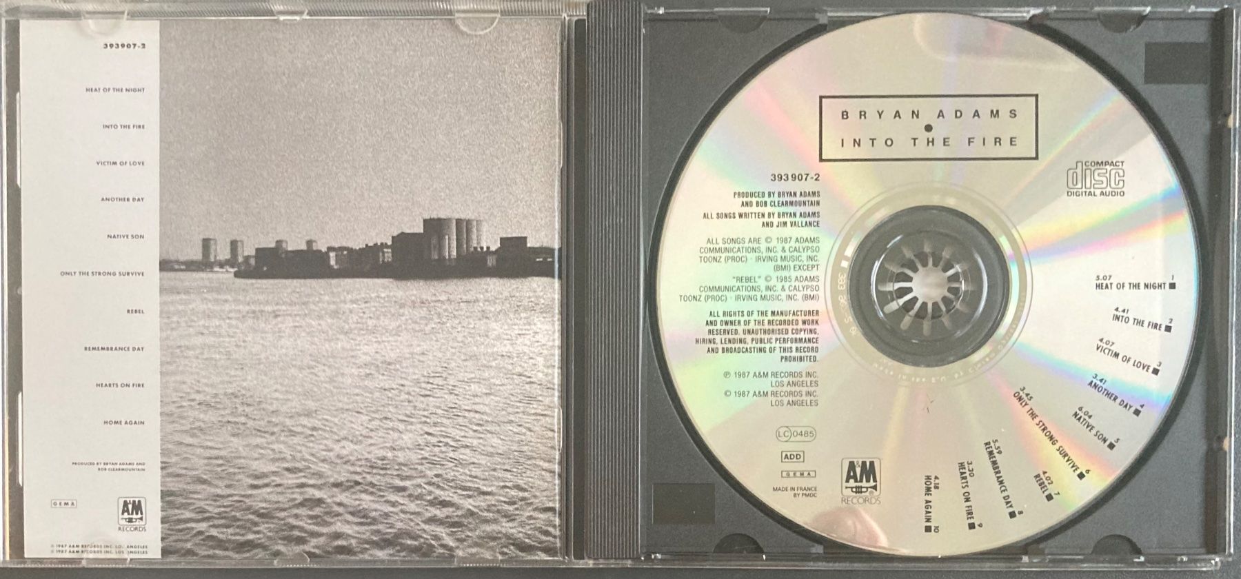CD: BRYAN ADAMS - INTO THE FIRE – Usato da Poliez-Pittet venduto da Newtown-Records 2