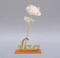 Rose aus Kunststoff + Love (Perfekt für Geschenke)
