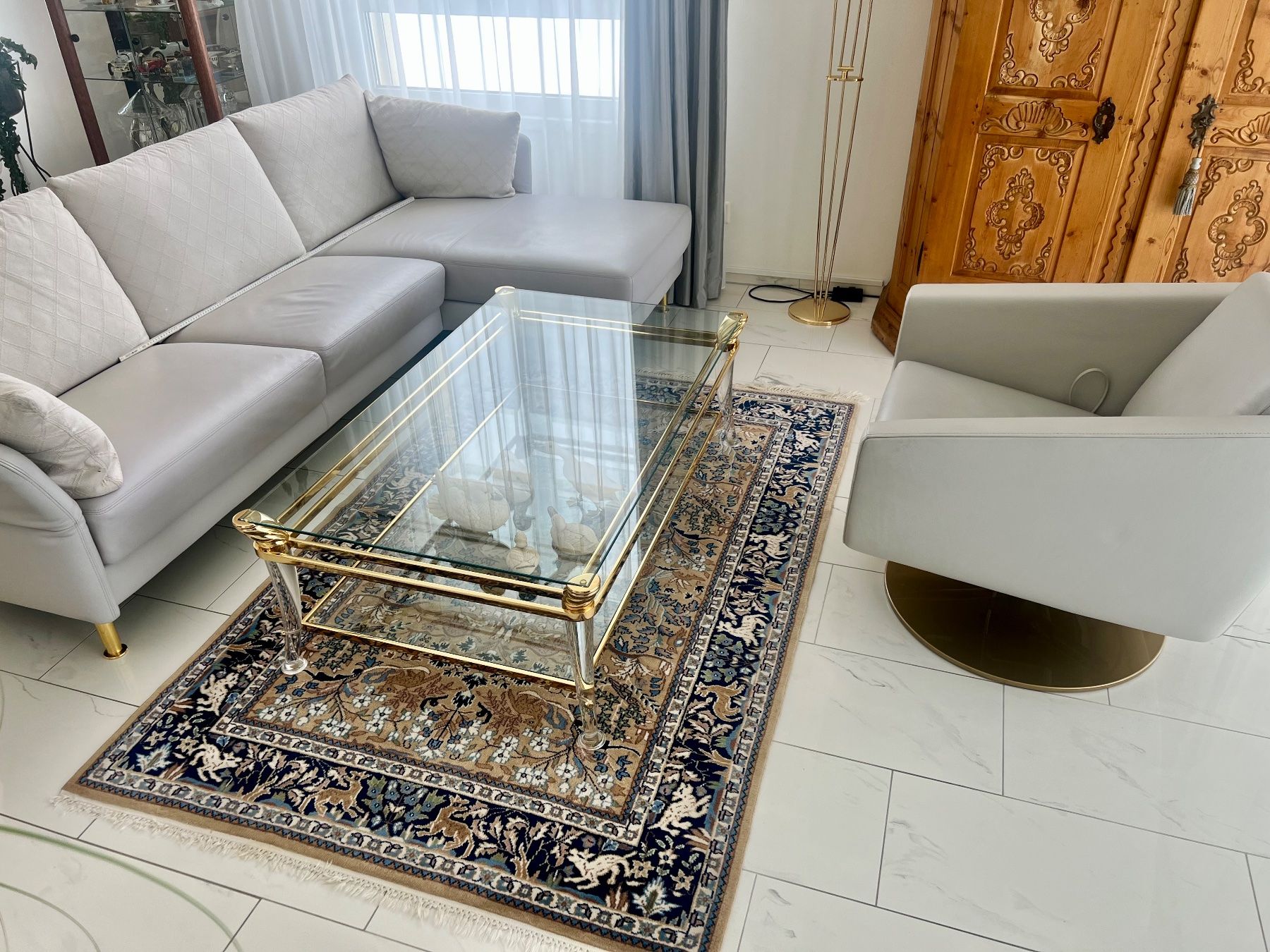 Tavoli: Eleganter Glas-Couchtisch Sofatisch Tisch – Usato da St. Gallen venduto da den_xnp2