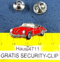 PORSCHE 356 CABRIO ROT AUTO PIN ENAMEL