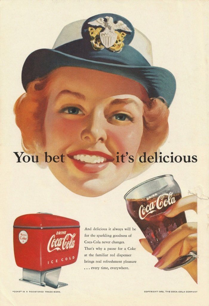 Dokumente: Coca-Cola, Original-Reklameblatt 1952 – Gebraucht aus zürich von parts5060