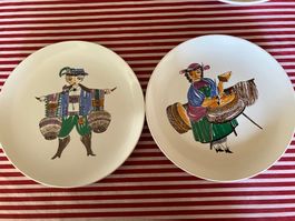 5 "Folklore" Teller von Aeder Mannsdorf